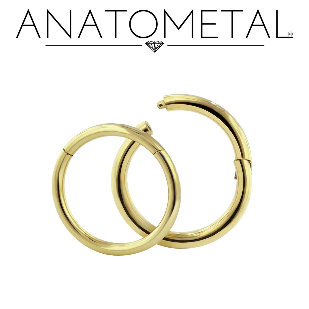 ボディピアスジュエリー:クリッカー入門 4 Anatometal Gold Clickers News