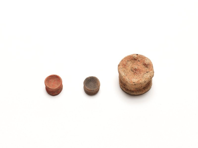 Clay earrings of Jomon period Kyushu National Museum J360