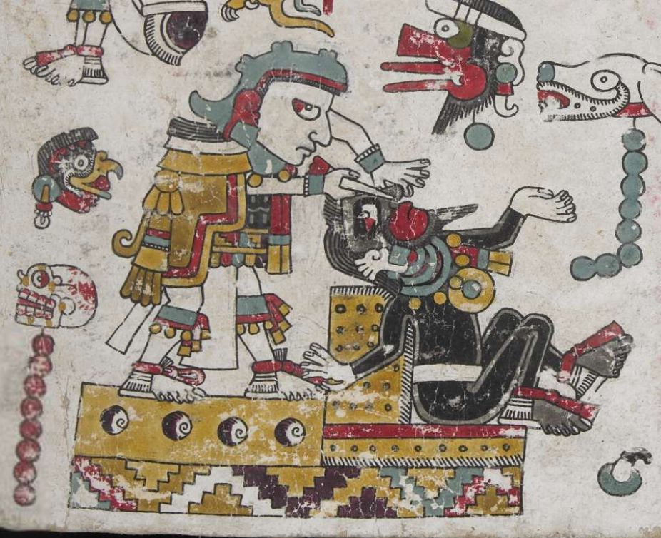 Codex Zouche Nuttall Lord 8 Deer gets pierced