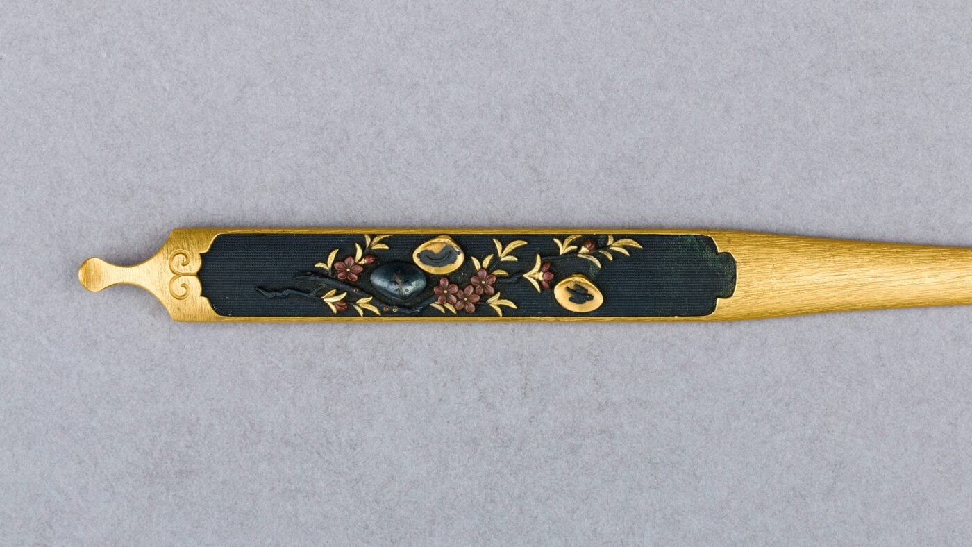 日本のジュエリー:平安時代〜江戸時代 7 Hair Dressing Tool Kogai MET 29.100.1132 001AA2015
