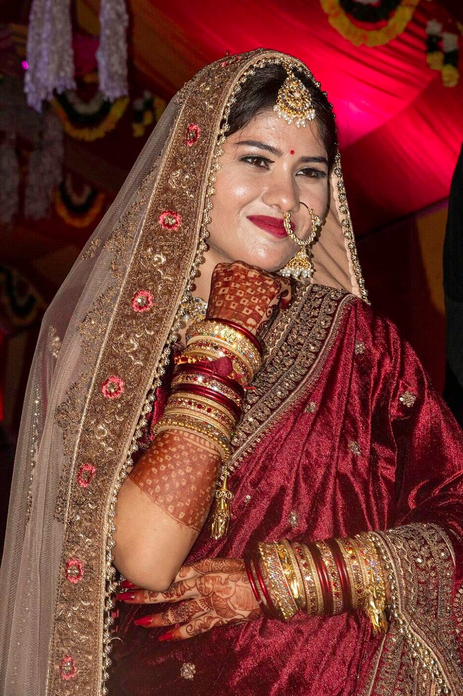 The evening of the wedding