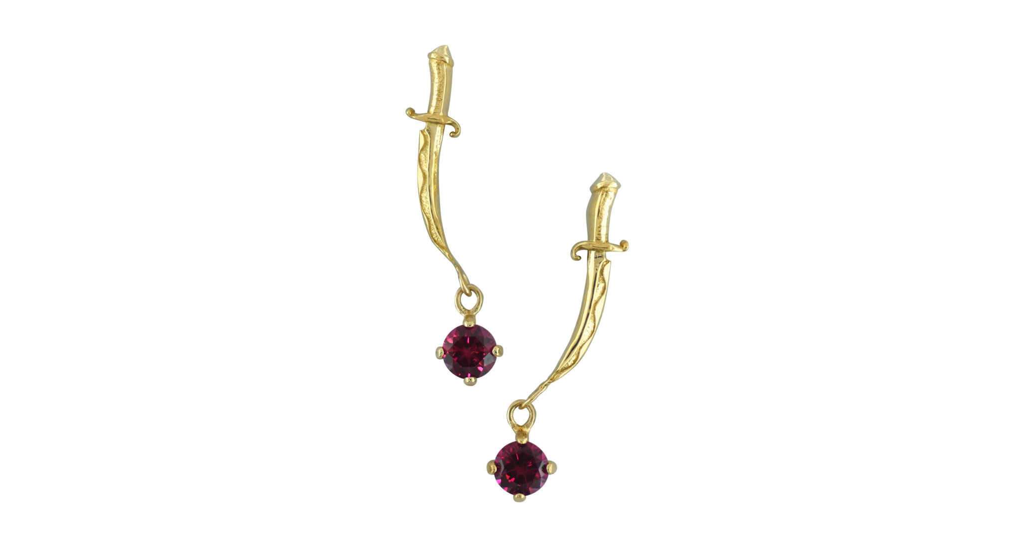 Curved Dagger Dangle Ends