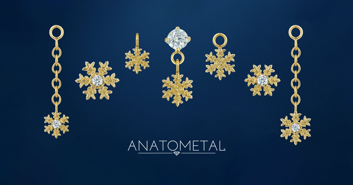 登場冬を彩る雪の結晶。アナトメタルより「フラーリーシリーズ」が登場 1 Anatometal Flurry Series News