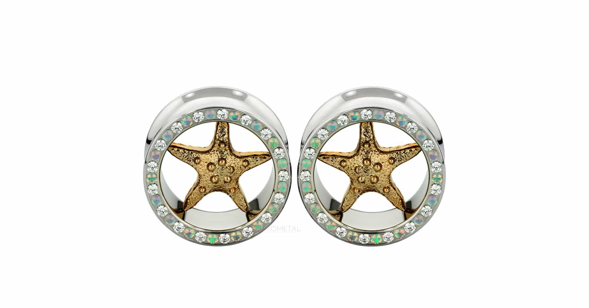 Gemmed Starfish Eyelets