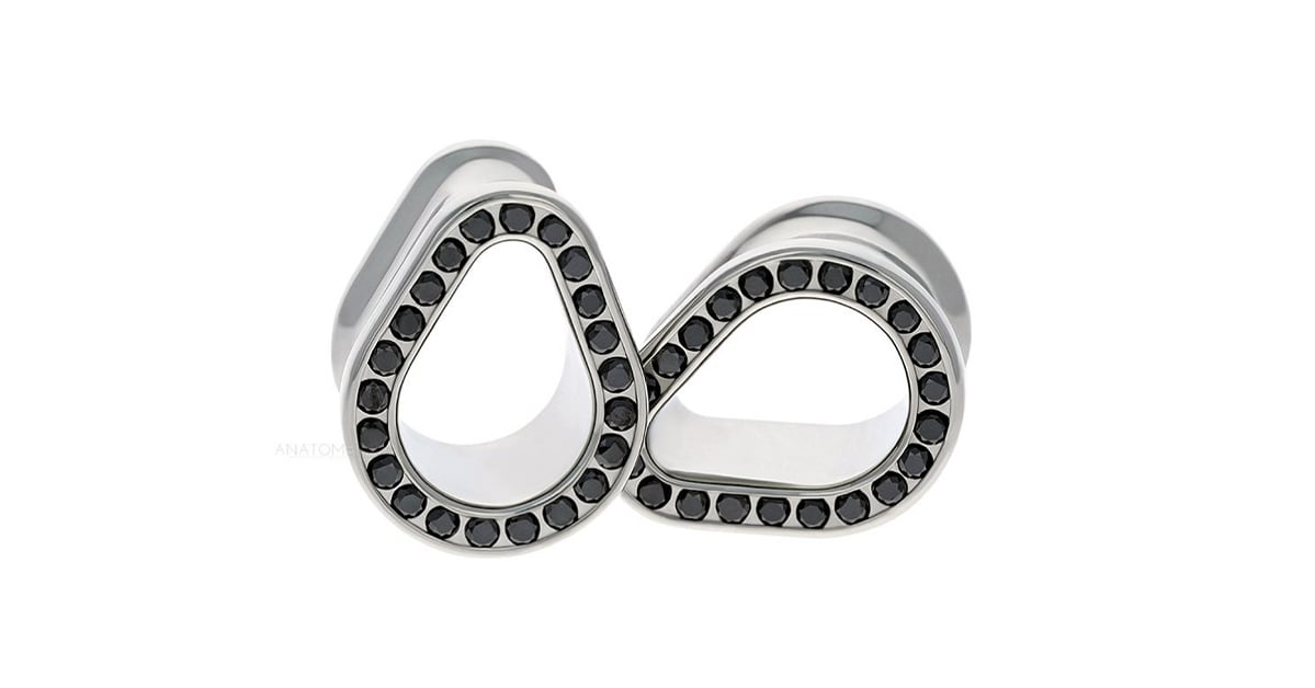 Gemmed Teardrop Eyelets