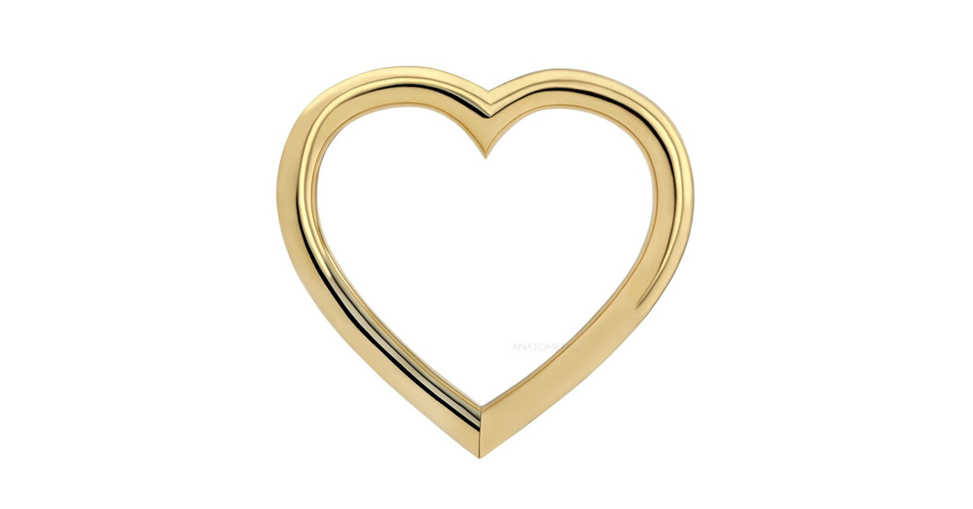 アナトメタル　18kローズゴールド　パフィ　ハート アナトメタル18kローズゴールドパフィハート