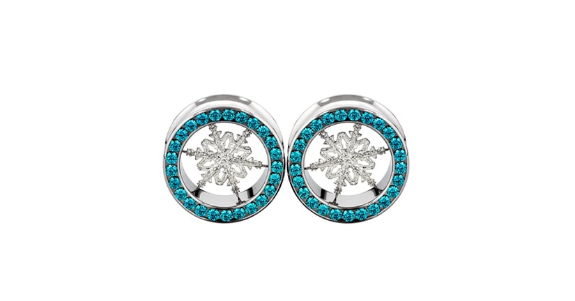 Gemmed Snowflake Eyelets top