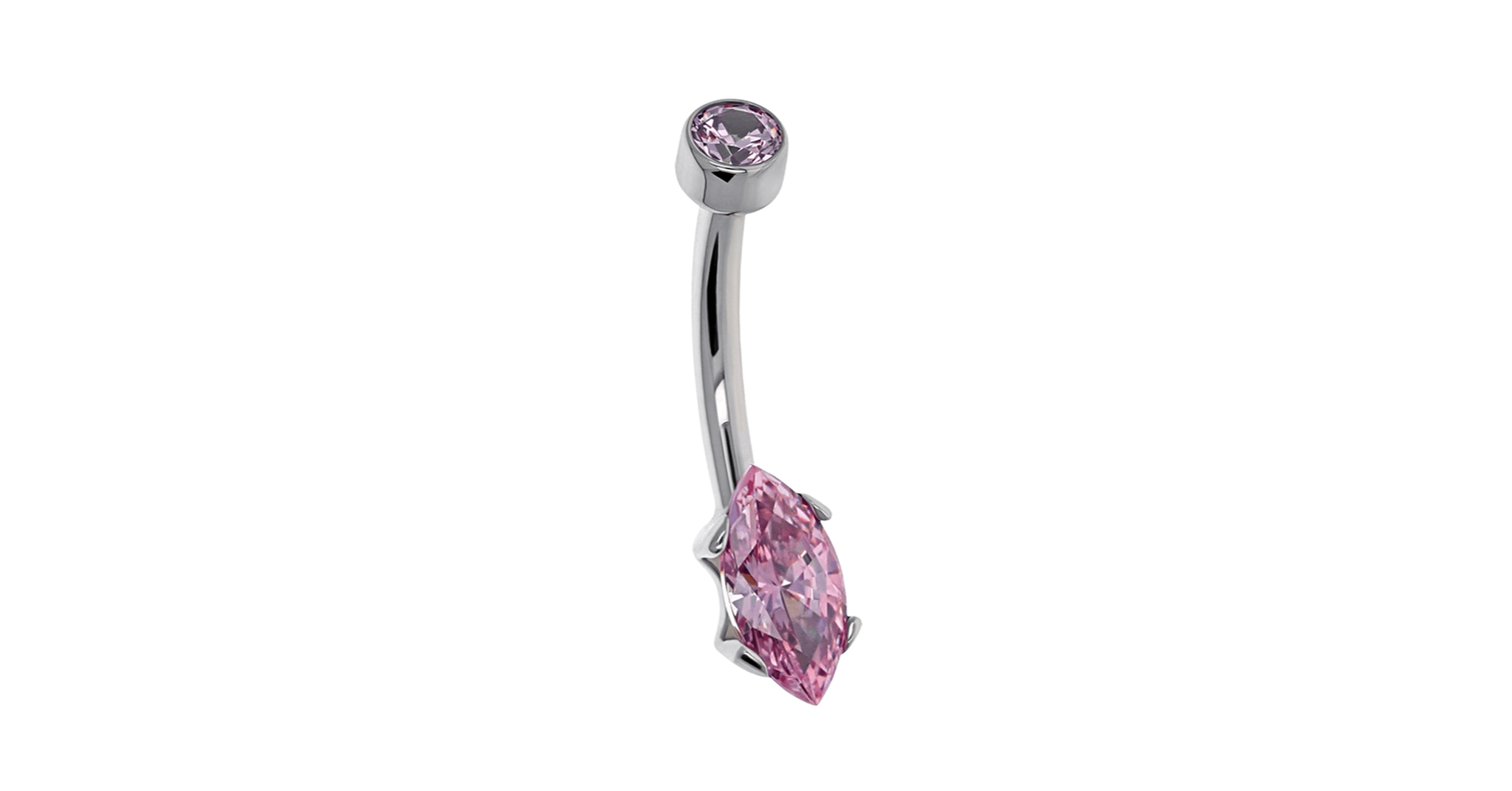 Marquise-cut Navel Curves