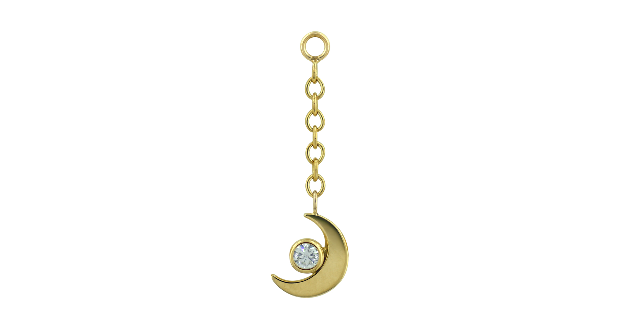 Anatometal Moon Drop Charm