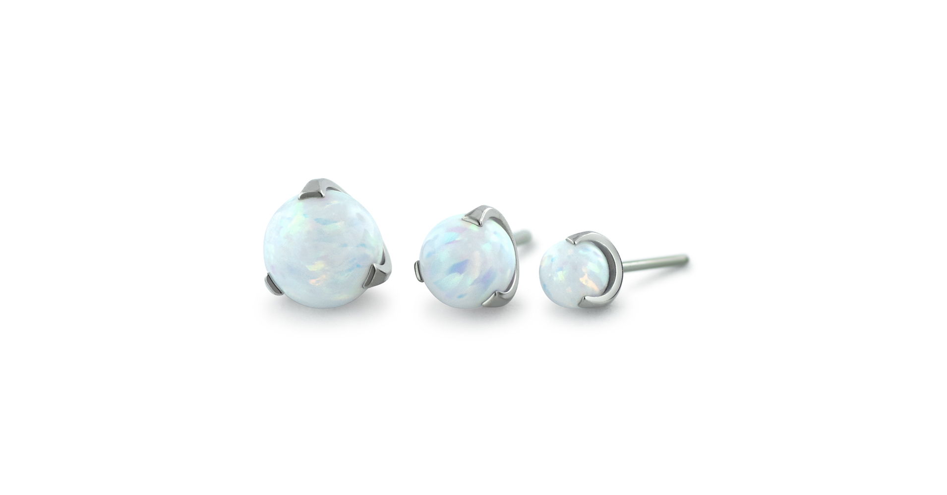 Ti Sphere Gem Ends Top