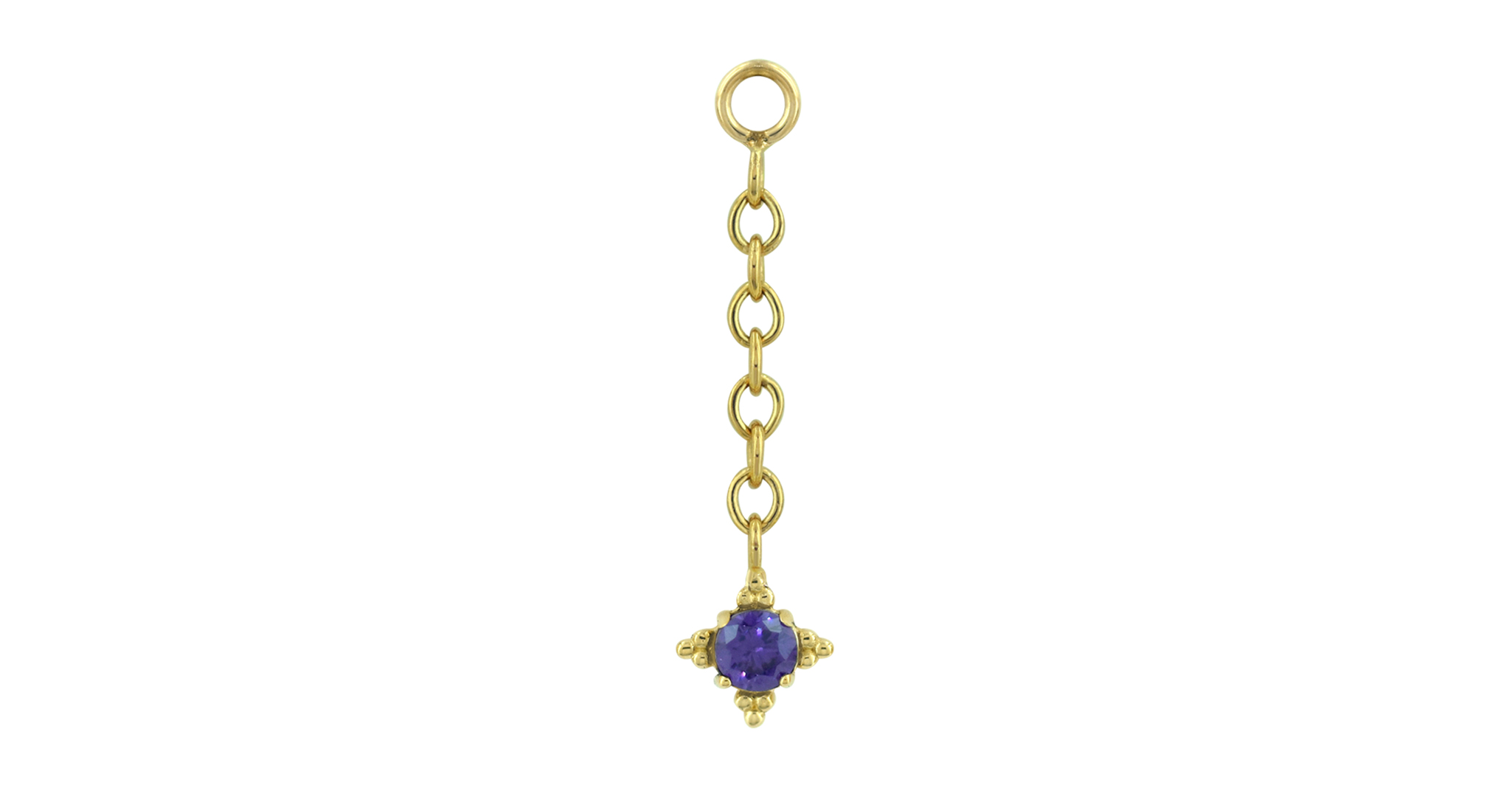 zia Faceted Drop Charm