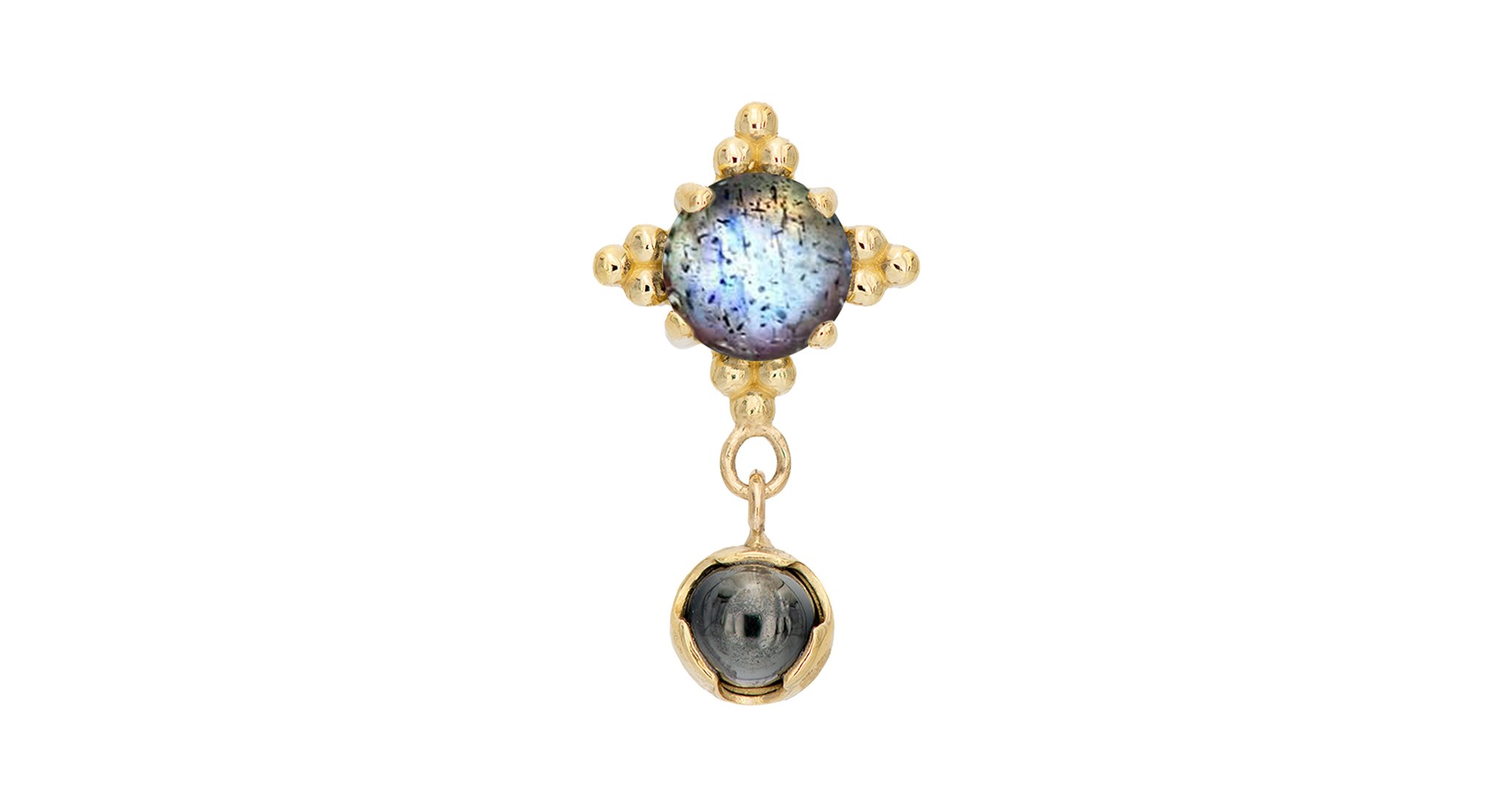 ジア+プロングカボションダングルエンド 1 Zia + Prong Cabochon Dangle Ends